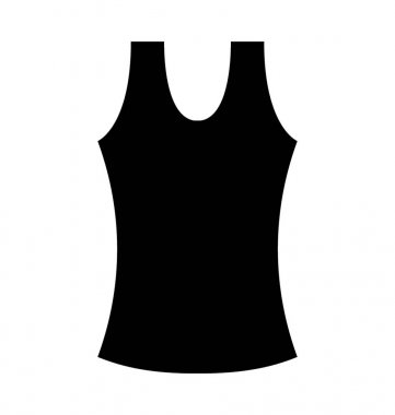  Kolsuz bluz yelek vektör simgesi 