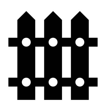  Çit vektör simgesi