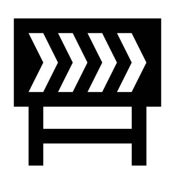  bariyer vektör simgesi 