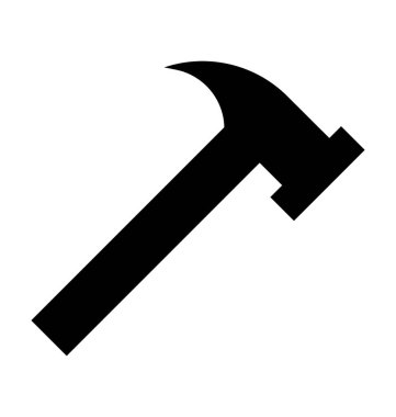  çekiç vektör simgesi 