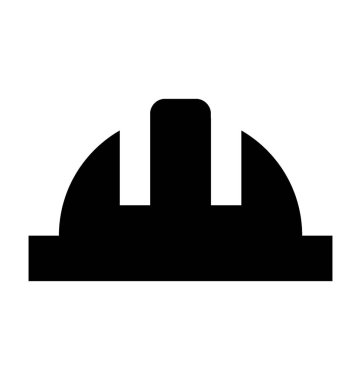  İşçi şapka vektör simgesi