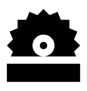  Dairesel testere vektör simgesi