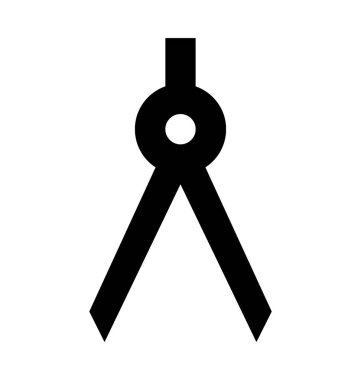  Pusula aracı vektör simgesi