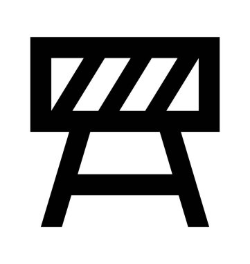  bariyer vektör simgesi 