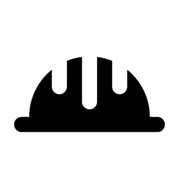  İşçi şapka vektör simgesi