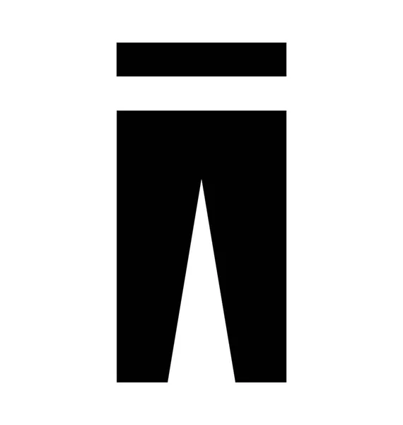 Trouser Vector Icon — Stock Vector