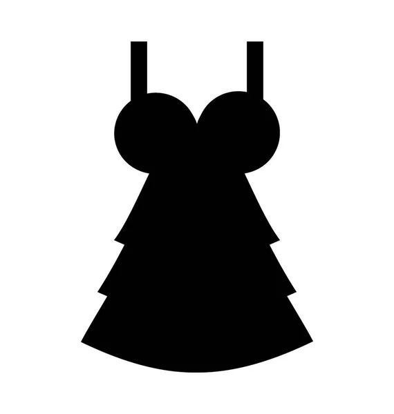 Party Dress Vector Icon — Stock Vector
