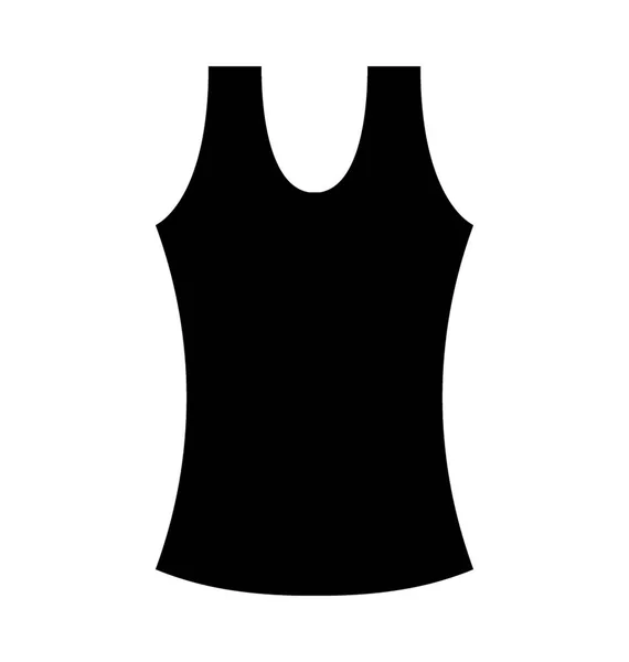 Tank Top Weste Vektorsymbol — Stockvektor