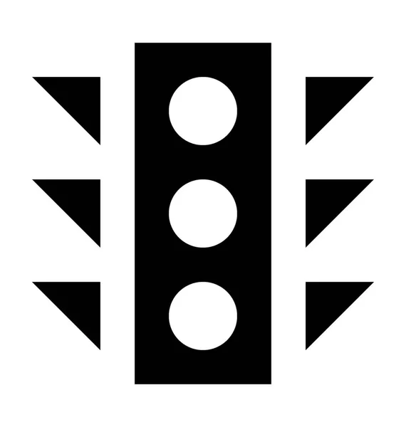 Verkeerslichten Vector Icon — Stockvector