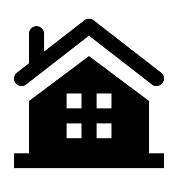  Ev vektörü simgesi 