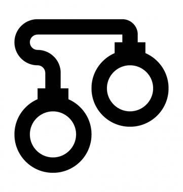  kelepçe vektör simgesi