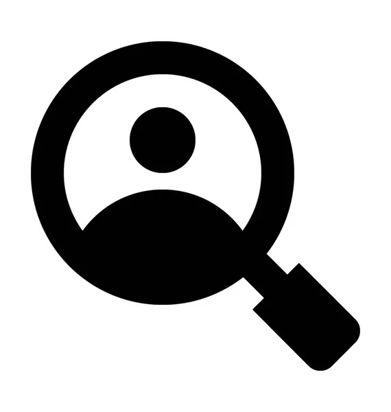 Searching Person Vector Icon — Stock Vector