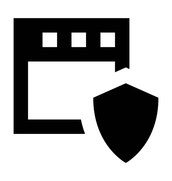 Web Security Vector-pictogram — Stockvector