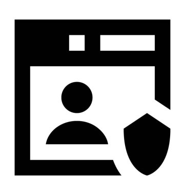  Kullanıcı koruma vektör simgesi