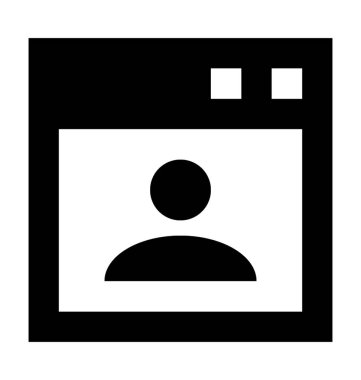  Video sohbet vektör simgesi