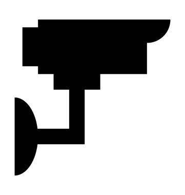  Güvenlik kamerası vektör simgesi