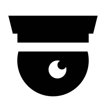  Güvenlik kamerası vektör simgesi