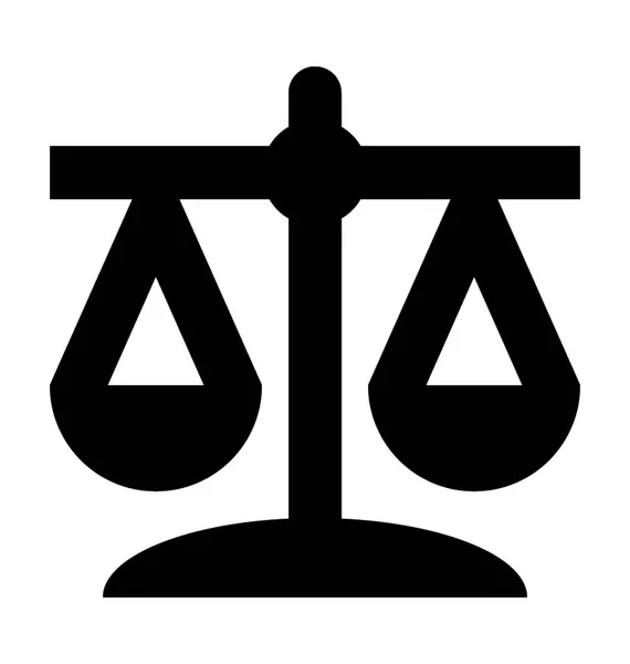 Justice Scale Vector Icon — Stock Vector