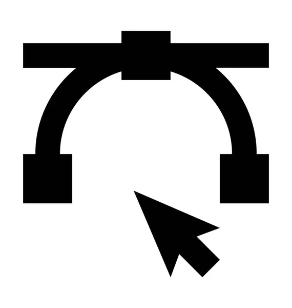 Значок інструмента Безьє вектор — стоковий вектор