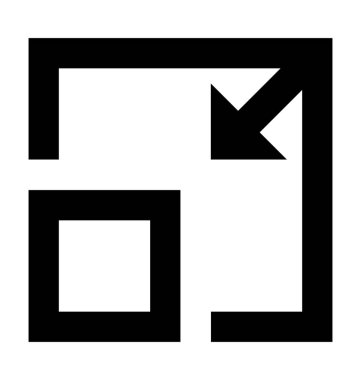  Vektör simgeyi büyütmek