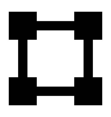  Çapa noktası vektör simgesi