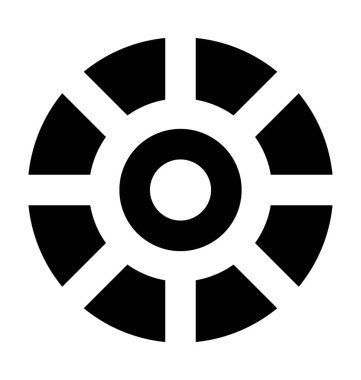  Kamera deklanşör vektör simgesi