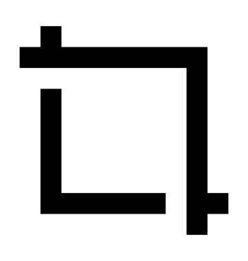  Kırpma aracı vektör simgesi