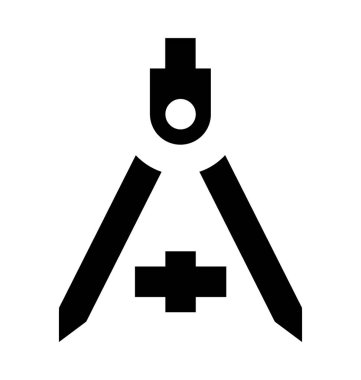  Pusula aracı vektör simgesi