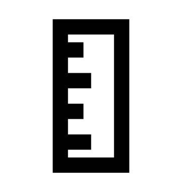  Cetvel vektör simgesi