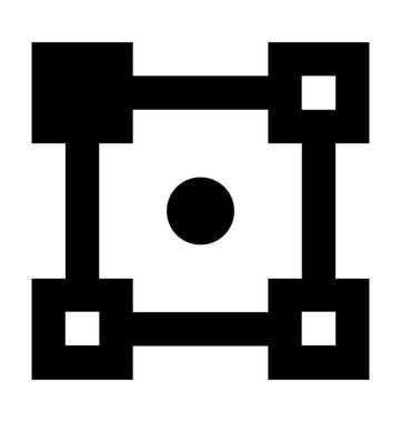  Çapa noktası vektör simgesi