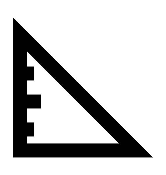 Dreieck-Werkzeug-Vektor-Symbol — Stockvektor