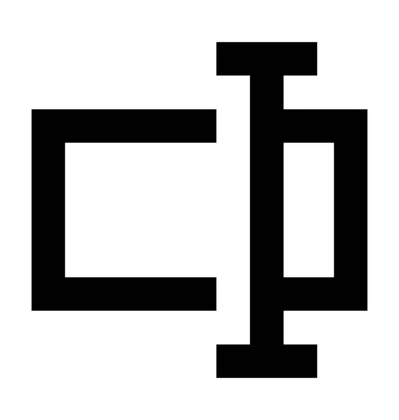 Cuadro de texto Vector icono — Archivo Imágenes Vectoriales