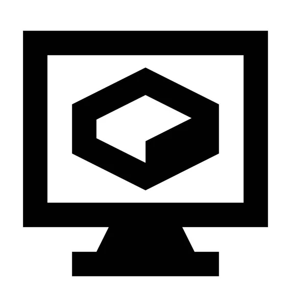 Icono del vector LCD — Archivo Imágenes Vectoriales