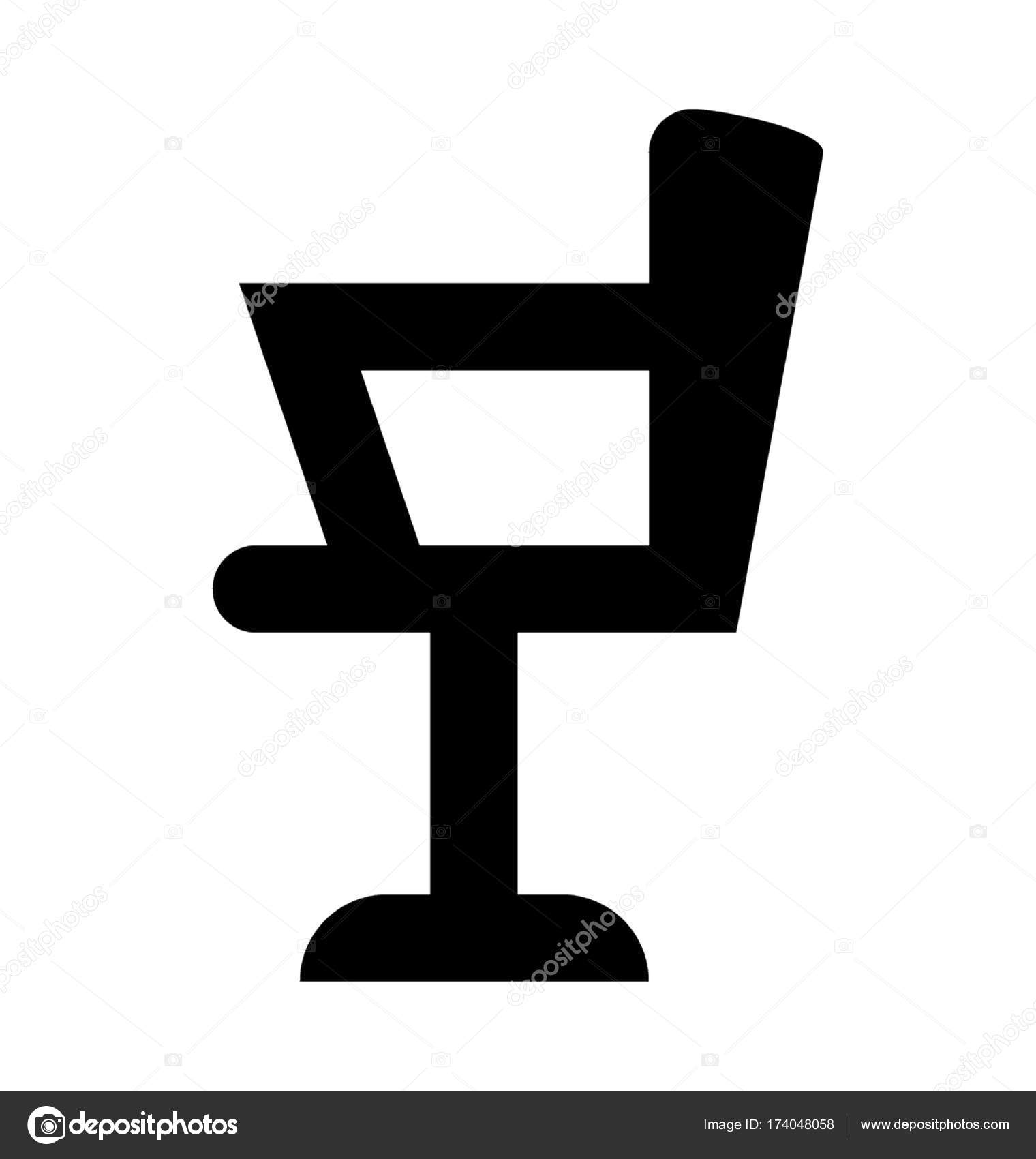 makeup artist chair vector icon 174048058