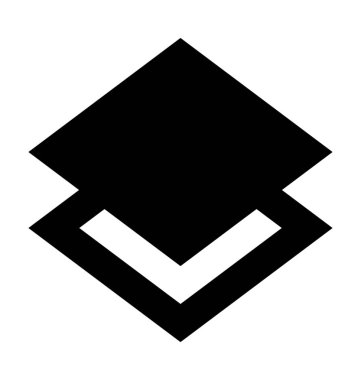  Kopya katmanları vektör simgesi