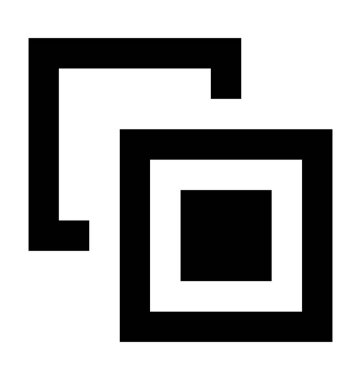  Renk ön plan vektör simgesi