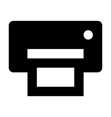  Yazıcı vektör simgesi