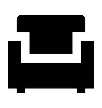  Kanepe vektör simgesi 