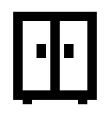  Dolap vektör simgesi