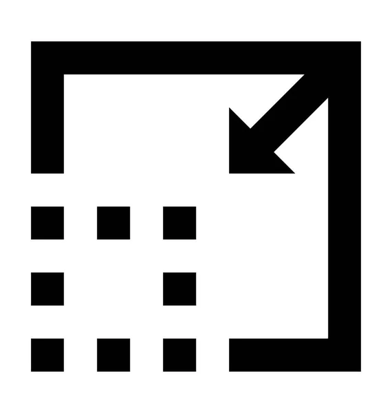 Vector pictogram vergroten — Stockvector