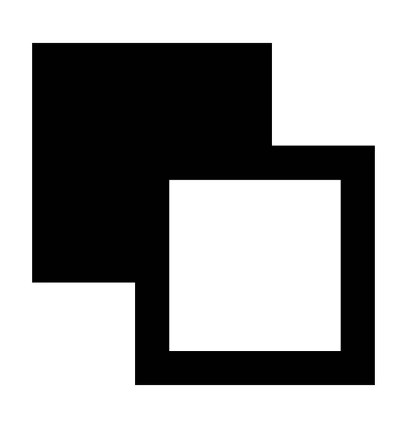 Icône vectorielle de chevauchement — Image vectorielle