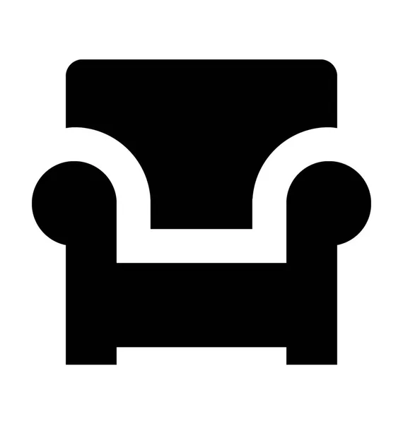 Sofa Vector Icon — Stock Vector