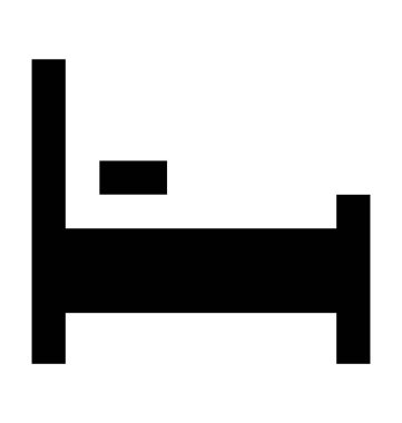  Yatak vektör simgesi