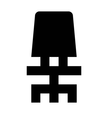  Örgü sandalye vektör simgesi 