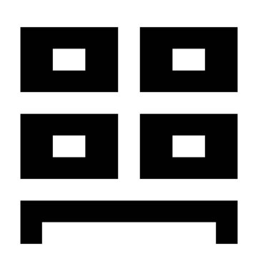  Çekmeceli vektör simgesi 