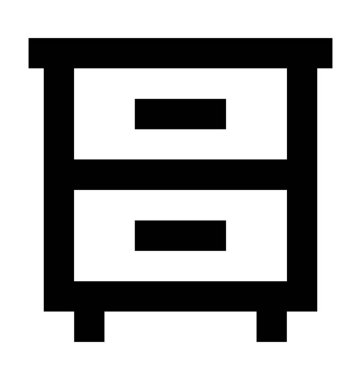  Çekmeceli vektör simgesi 