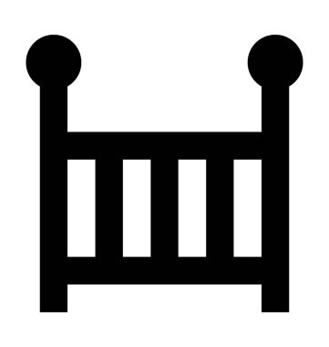  Bebek beşik vektör simgesi 