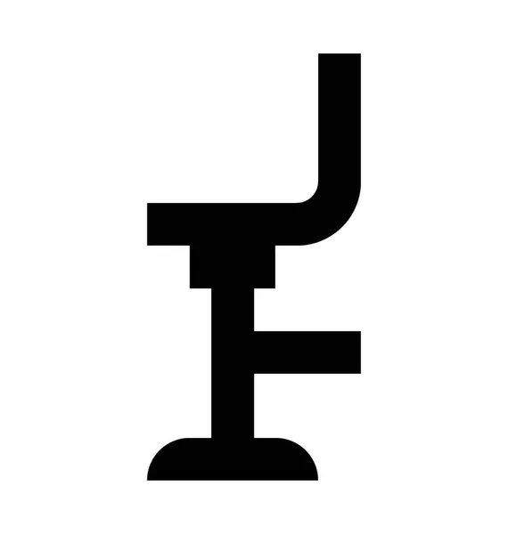 Bar stol vektor symbol — Stock vektor