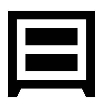  Çekmeceli vektör simgesi 