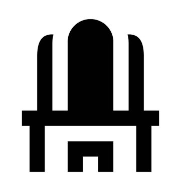  Vanity tablo vektör simgesi 